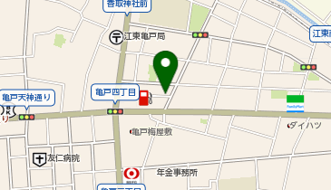 H1-214.EC KAMEIDO TOKYO EAST1 (ドコモ・バイクシェア)の地図画像