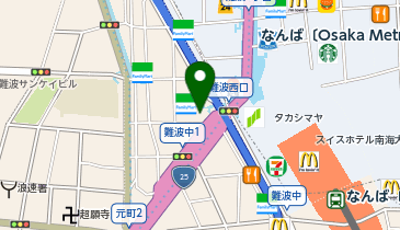 E-42.Osaka Metroなんばビル (ドコモ・バイクシェア)の地図画像