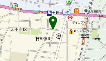 F-22.シティパレス21玉造 (ドコモ・バイクシェア)の地図画像