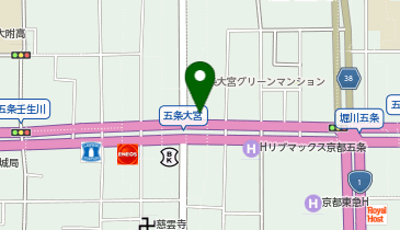 KT300-アパホテル 京都五条大宮 (bikeshareポート)の地図画像