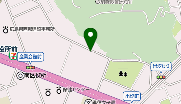 110.NTT西日本比治山ビル (ドコモ・バイクシェア)の地図画像