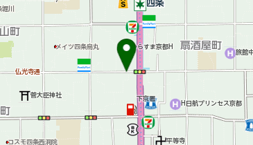 KT306-京都小川ビル・SoloTime 京都店 (bikeshareポート)の地図画像