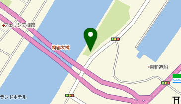 46.朱鷺メッセ リバーフロントパーク入口 (にいがた2kmシェアサイクル)の地図画像