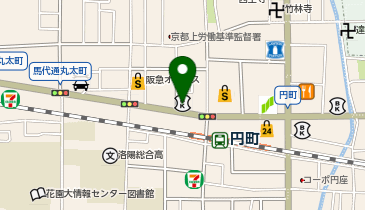 KT308-京都信用金庫 円町支店 (bikeshareポート)の地図画像