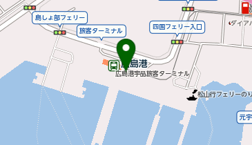 005.広島港宇品旅客ターミナル (ドコモ・バイクシェア)の地図画像