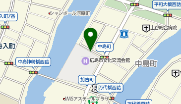 061.広島市文化交流会館(北側) (ドコモ・バイクシェア)の地図画像
