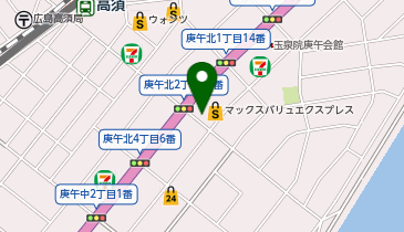 046.マックスバリュエクスプレス庚午店 (ドコモ・バイクシェア)の地図画像