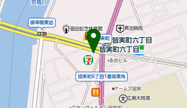 090.セブン-イレブン広島皆実6丁目店 (ドコモ・バイクシェア)の地図画像