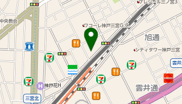 26.エステムコート三宮ラ・ドゥー (Kobelin)の地図画像