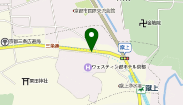 KT311-ウェスティン都ホテル京都 (bikeshareポート)の地図画像