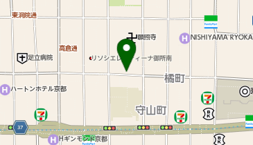 KT343-京都建設会館 (bikeshareポート)の地図画像