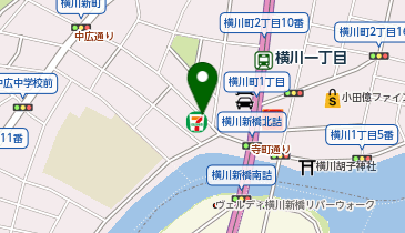 153.セブン-イレブン広島横川新橋西店 (ドコモ・バイクシェア)の地図画像