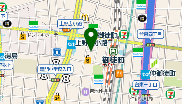 F6-02.台東区上野3丁目 (ドコモ・バイクシェア)の地図画像