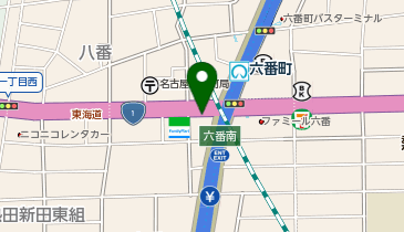 510.名鉄協商パーキング六番町駅前 (カリテコバイク)の地図画像