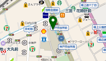 07.神戸市役所前 (Kobelin)」(神戸市中央区-ドコモ・バイク