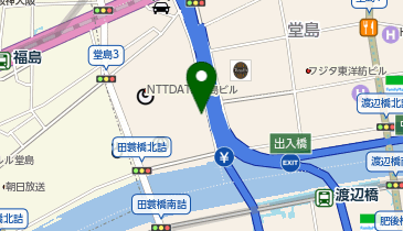 A-80.NTTデータ堂島ビル (ドコモ・バイクシェア)の地図画像
