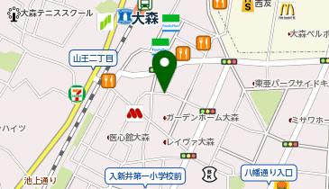 K1-166.Luz大森1 (ドコモ・バイクシェア)の地図画像