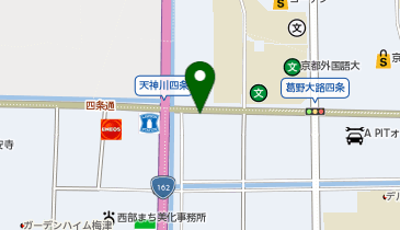 KT362-ドコモショップ四条外大前店(1)(正面) (bikeshareポート)の地図画像