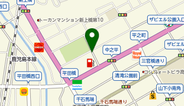 K1-30.平田公園前 (鹿児島市シェアサイクルかごりん)の地図画像