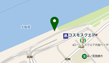 T-11.コスモスクエア海浜緑地東側 (ドコモ・バイクシェア)の地図画像