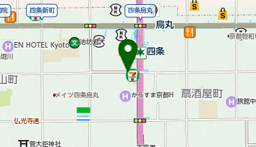 KT366-童侍者町平野ビル (bikeshareポート)の地図画像