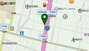 001.ドコモ四国ビル (bikeshareポート)の地図画像