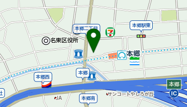 534.名鉄協商パーキング本郷駅前 (カリテコバイク)の地図画像