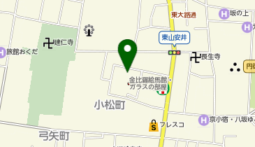 KT384-第8パールハイツ安井 (安井神社入口前) (bikeshareポート)の地図画像