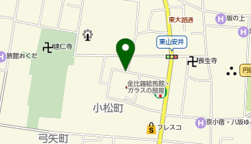KT385-第8パールハイツ安井 (B1F 地下駐輪場) (bikeshareポート)の地図画像