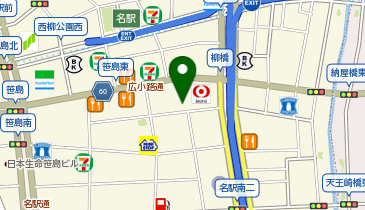 545.EDGE名駅 (カリテコバイク)の地図画像