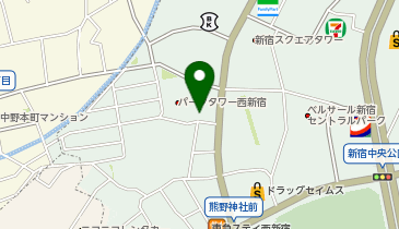 D6-33.パークタワー西新宿 (ドコモ・バイクシェア)の地図画像