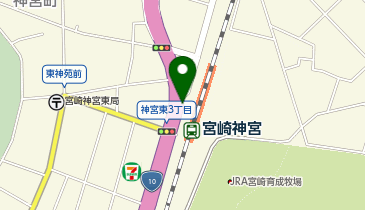 宮崎神宮駅前ポート (bikeshareポート)の地図画像