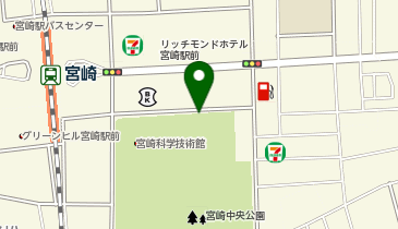 宮崎中央公園ポート (bikeshareポート)の地図画像