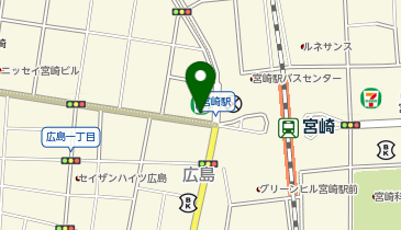 宮崎駅西口前ポート (bikeshareポート)の地図画像