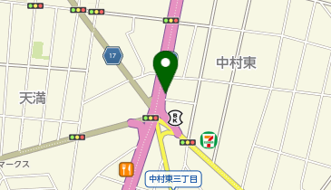 中村東(1)駐輪場ポート (bikeshareポート)の地図画像