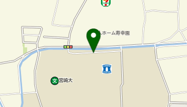 宮崎大学清武キャンパス 正門外来駐車場ポート (bikeshareポート)の地図画像