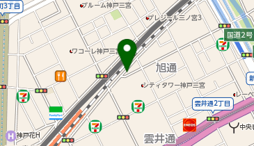 34.旭通り (Kobelin)の地図画像