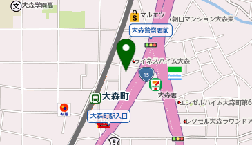 K1-186.コスモリード大森西 (ドコモ・バイクシェア)の地図画像