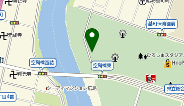 165.エディオンピースウイング広島(水辺ひろば側) (ドコモ・バイクシェア)の地図画像