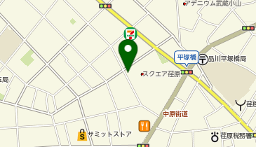 I1-128.スクエア荏原 (ドコモ・バイクシェア)の地図画像