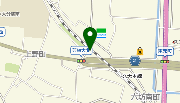 121.六坊グリーンウォーク広場 (おおいたサイクルシェア)の地図画像