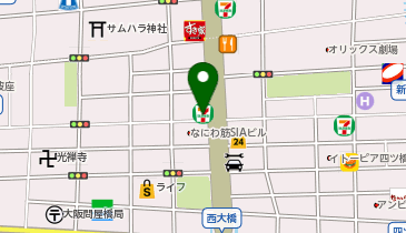 D-38.セブン-イレブン大阪新町2丁目店 (ドコモ・バイクシェア)の地図画像