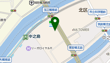 A-86.中之島5丁目ポート (ドコモ・バイクシェア)の地図画像