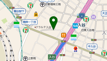 F4-08.ディップス上野ノース (ドコモ・バイクシェア)の地図画像