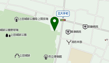 U-19.上田城跡北駐車場 (上田市千曲市広域シェアサイクル)の地図画像