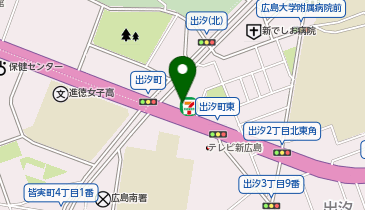 170.セブン-イレブン広島出汐1丁目店 (ドコモ・バイクシェア)の地図画像