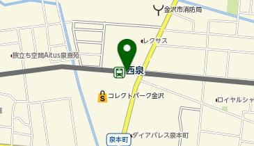 97.西泉駅 (金沢まちのり)の地図画像