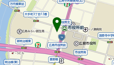 175.ドコモ広島大手町ビル (ドコモ・バイクシェア)の地図画像
