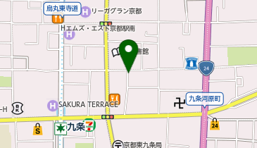 KT417-No8京都 (bikeshareポート)の地図画像