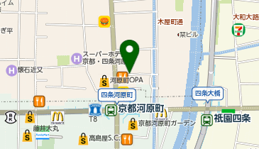KT400-グランジット 京都河原町 (bikeshareポート)の地図画像